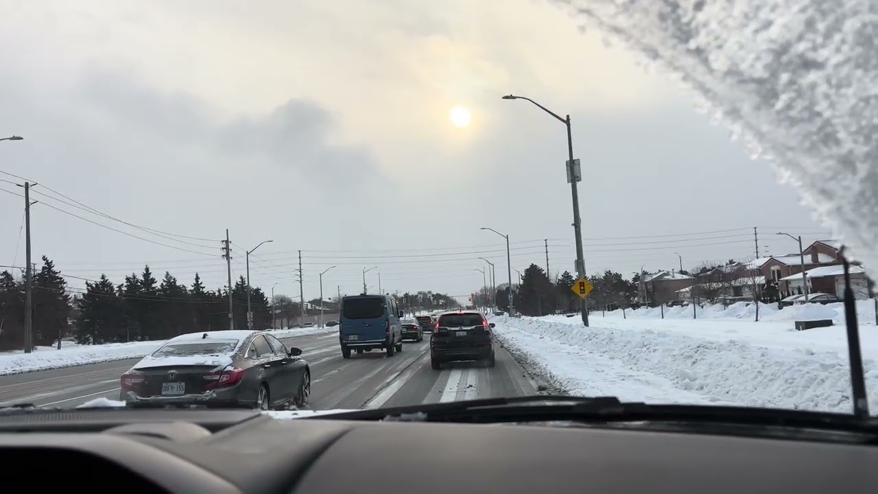 Winter Driving in Canada/ Soothing snowy Roads 