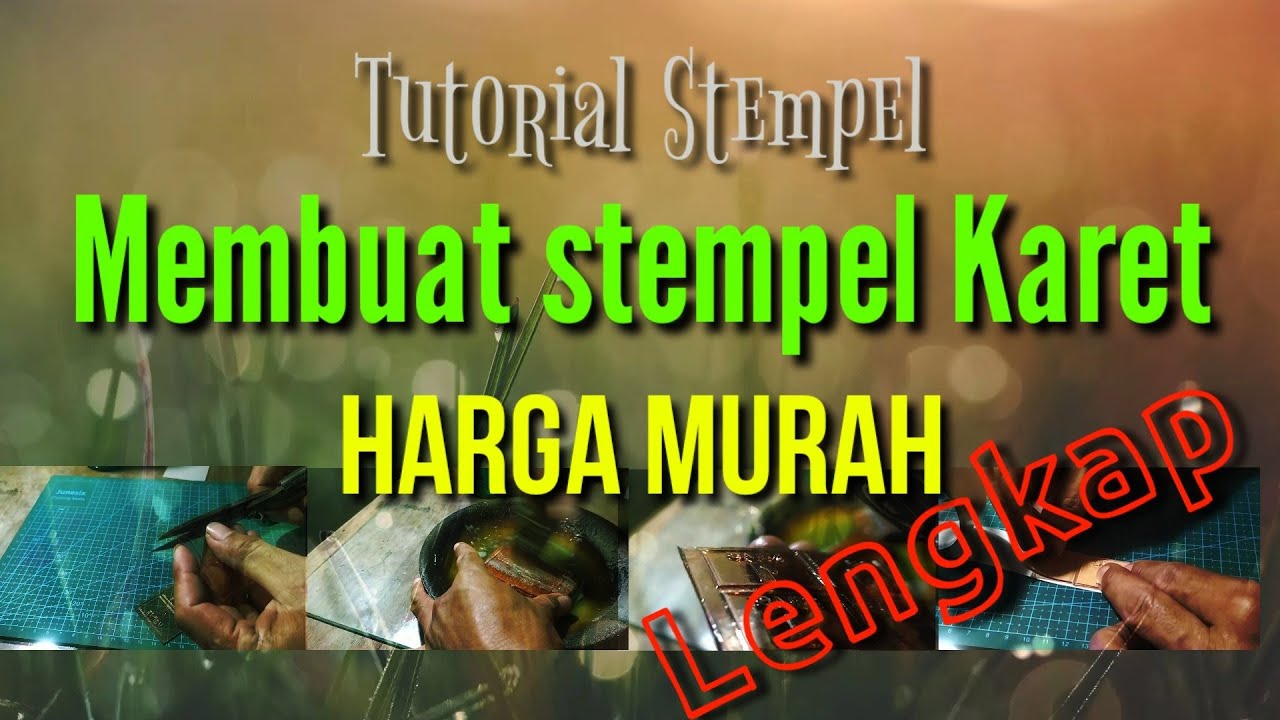 Agar stempel karet hasilnya tebal dan Bagus || Tutorial Stempel Runaflek