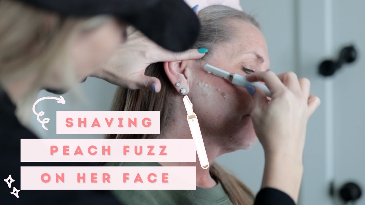 Shaving Peach Fuzz on the Face