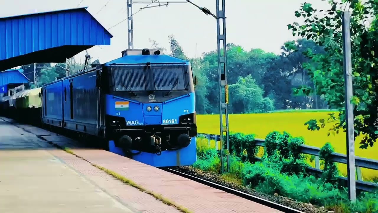 🔥Beautiful LOCAL Train and Worlds Most Powerful loco Wag12 with Wag5 dramatic moments at station