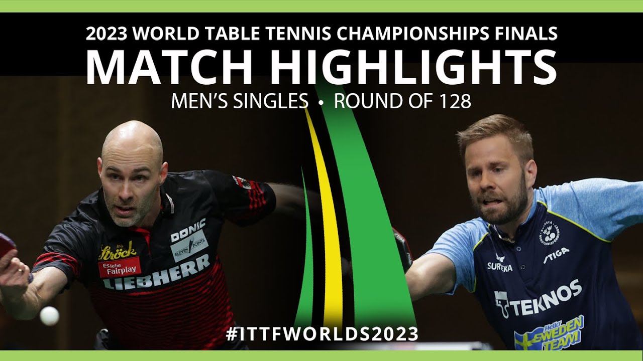 Jon Persson vs Daniel Habesohn | MS R128 | 2023 ITTF World Table Tennis Championships Finals