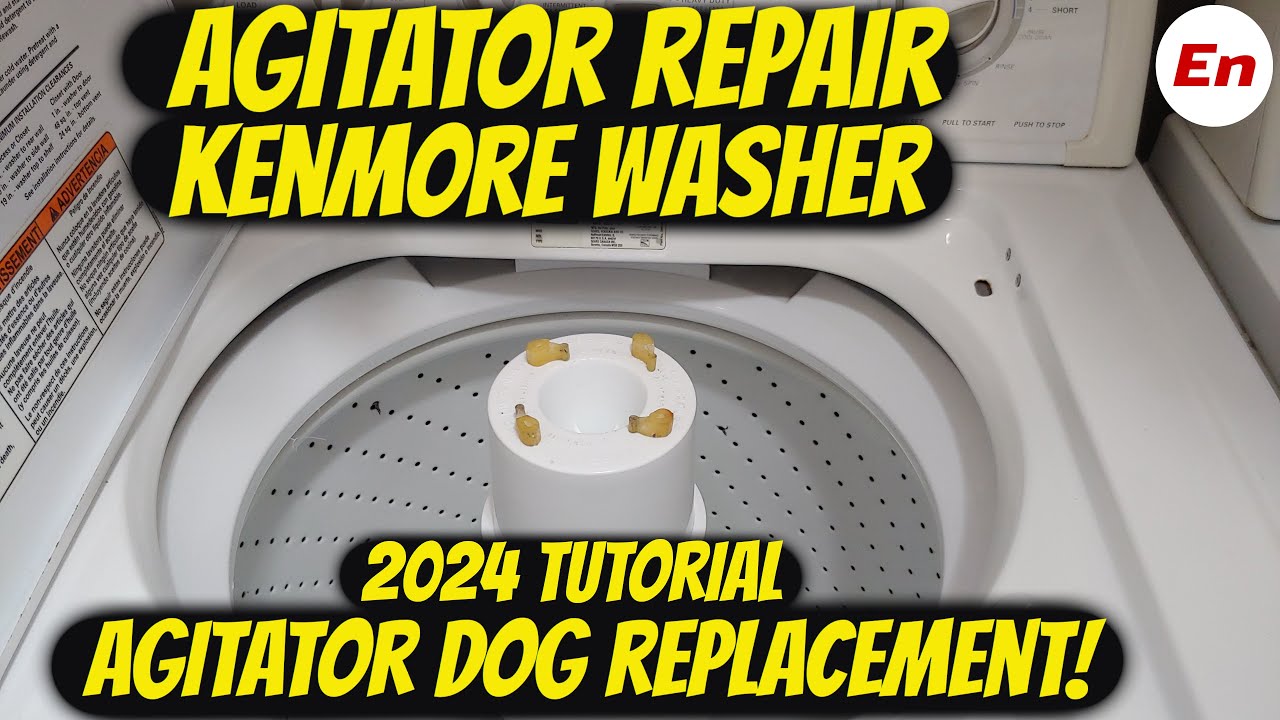 Kenmore Washer Agitator NOT Working Repair (Agitator Dogs Replacement); 2024 Tutorial!