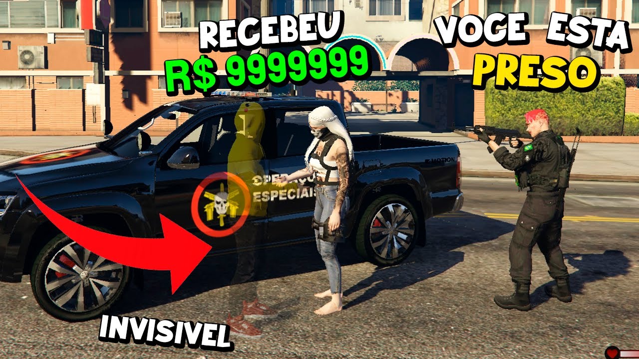 FIQUEI INVISÍVEL e INCRIMINEI JOGADORES no GTA RP