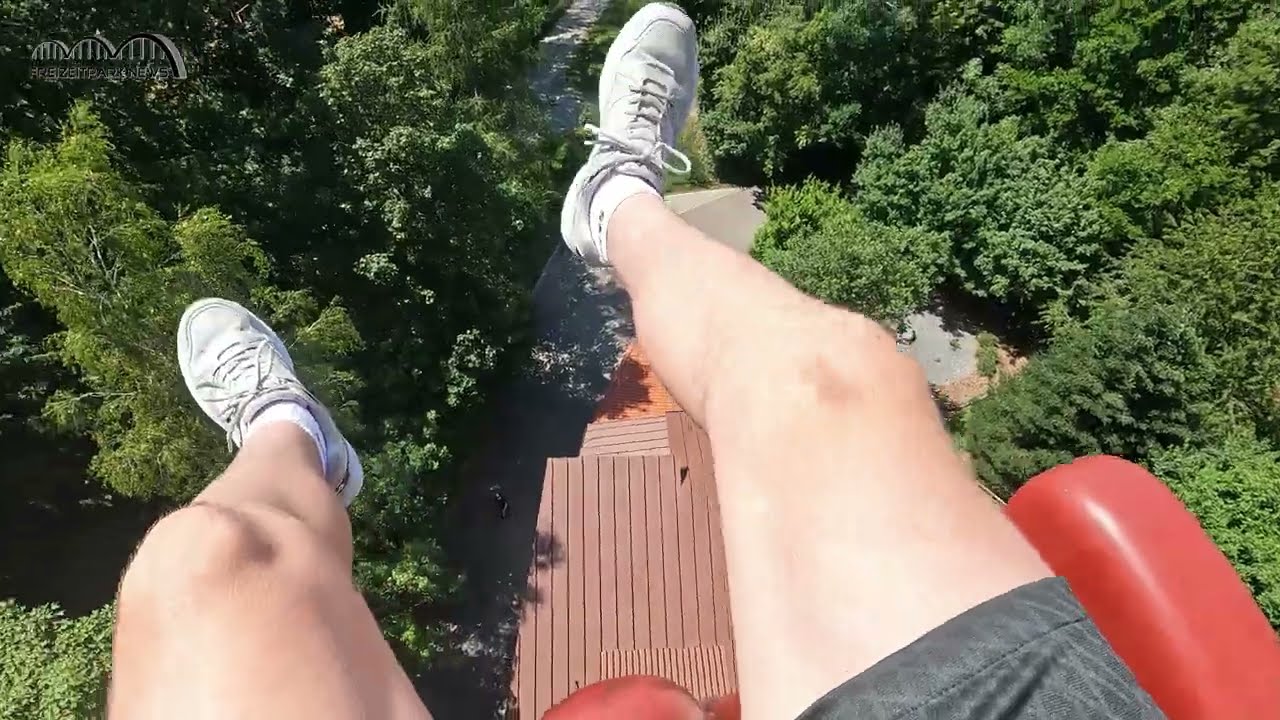 Bayern-Park Voltrum - S&uuml;ddeutschlands h&ouml;chster Freifallturm - Fall aus 93m mit 113 km/h
