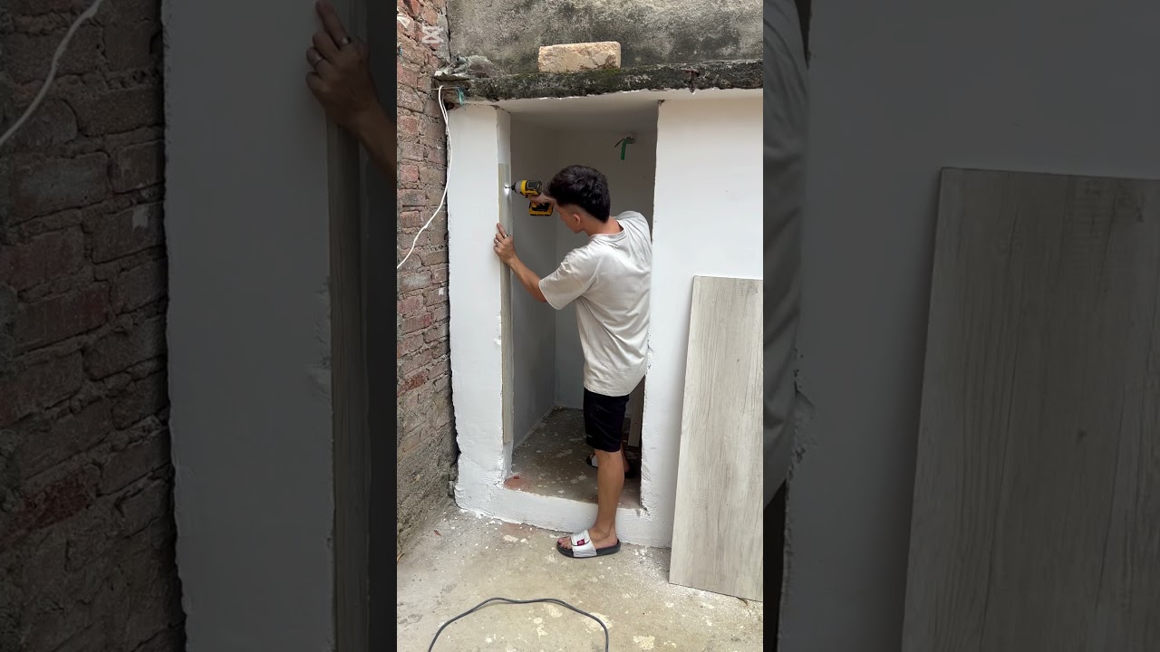 puerta f&aacute;cil de hacer#asmr #diy #homedecor #puertas #puertas