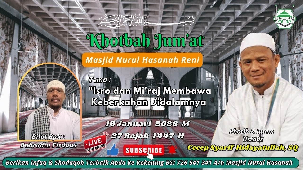 Hasil editing Khotbah Jum'at 16 Januari 2026.