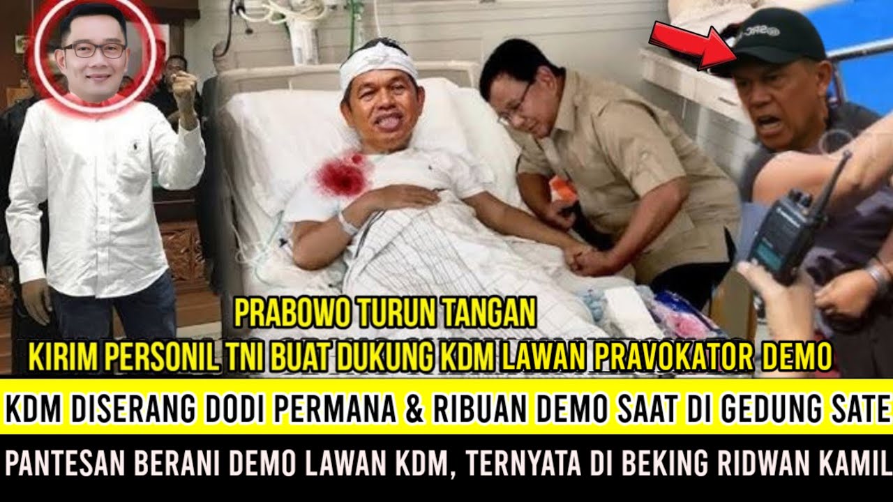 KDM Diserang Dodi Permana & Ribuan Demo Saat Digedung Sate, Ternyata Dapat Bekingan Dri Ridwan Kamil