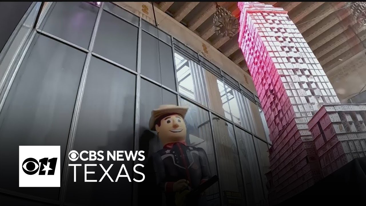 Intricate card structures demolished as State Fair of Texas closes