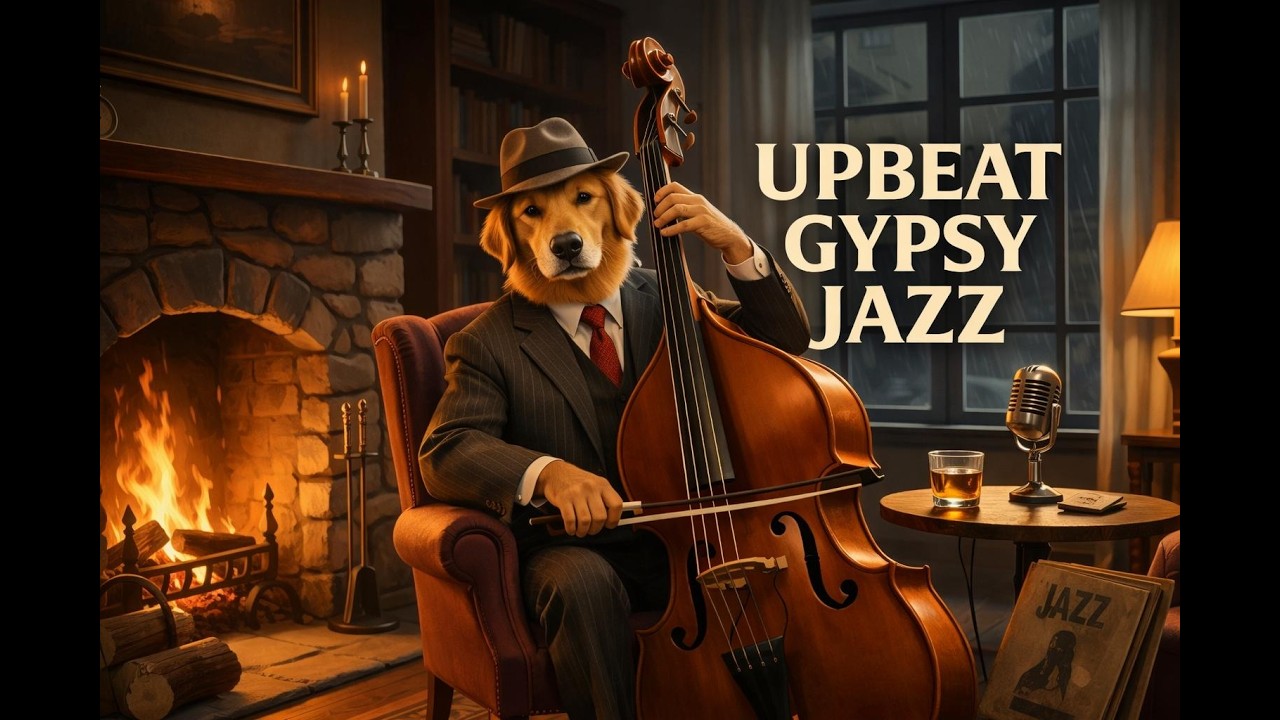 Upbeat Gypsy Jazz 🎻🔥 Swinging Acoustic Jazz for Work & Good Vibes