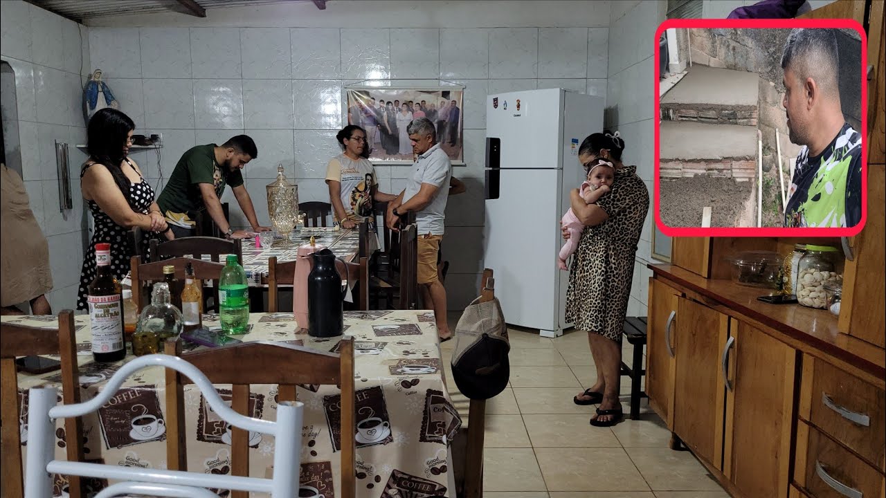 FAMÍLIA DANTAS REUNIDA!!! TRABALHEI DE PEDREIRO HOJE NA MINHA CASA