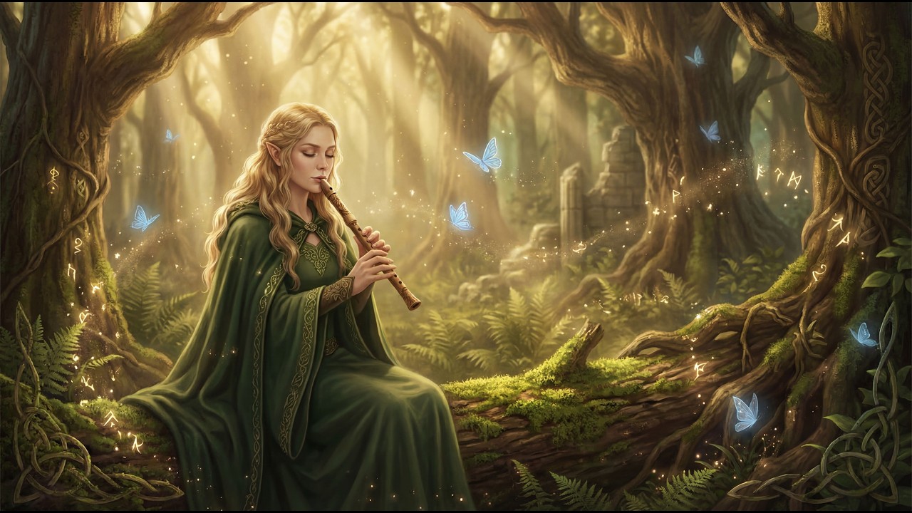 Celtic Music – Relaxing Flute in a Fantasy Forest | Medieval Music Mix for Work & Study