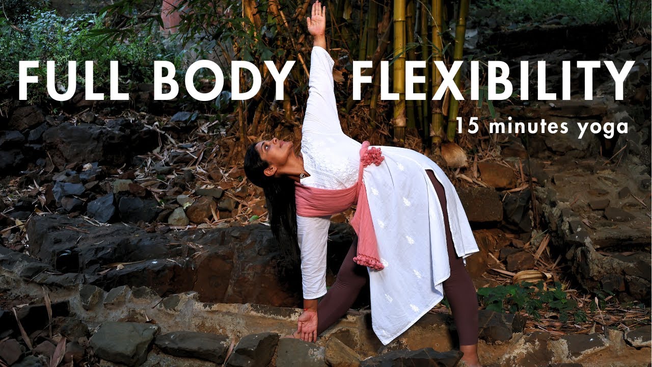 15 Minute Full Body Yoga for Stiff & Sluggish Days | Beginner Flexibility Flow