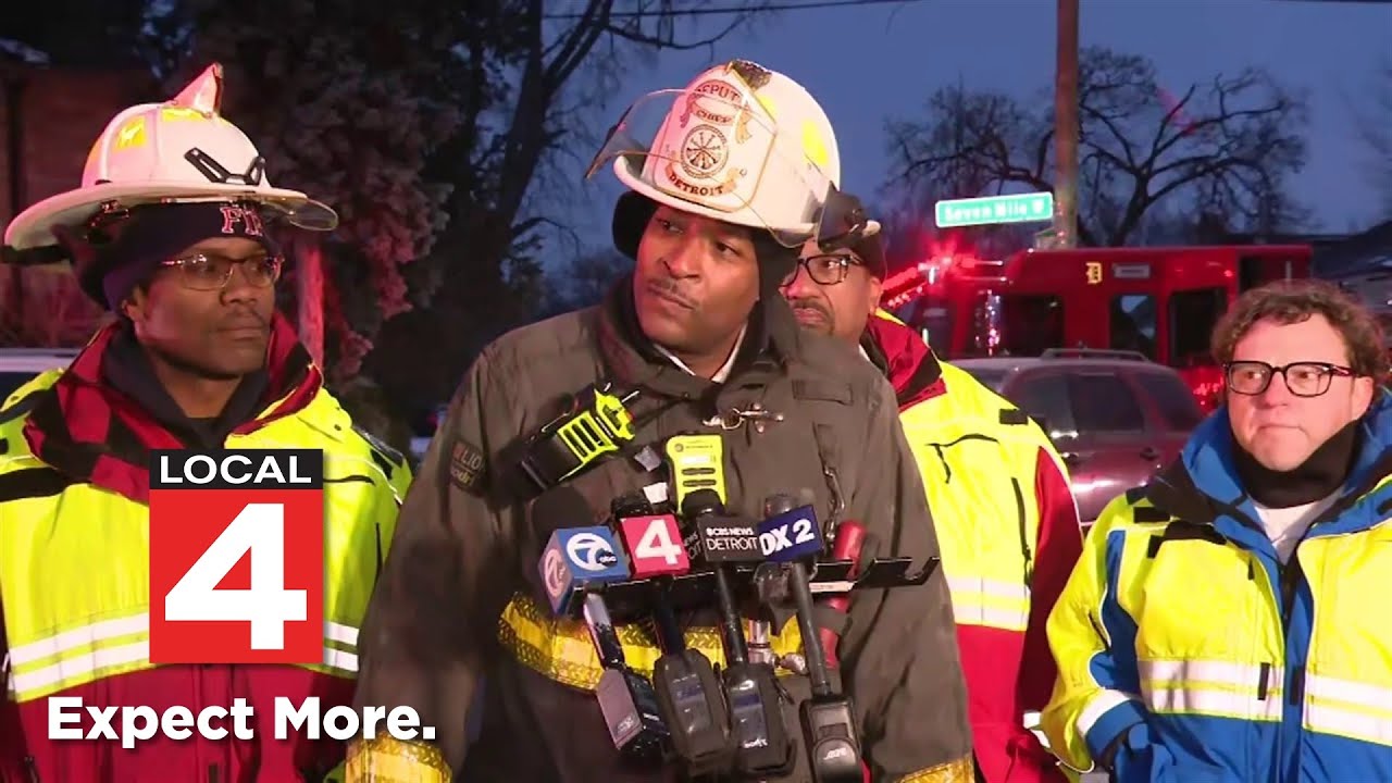 Presser: Deadly fire on Detroit's west side near 7 Mile and Woodward