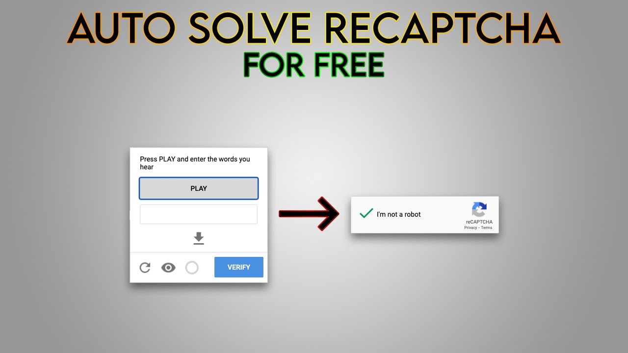 How To Bypass Google ReCAPTCHA For FREE! (Free, Buster)