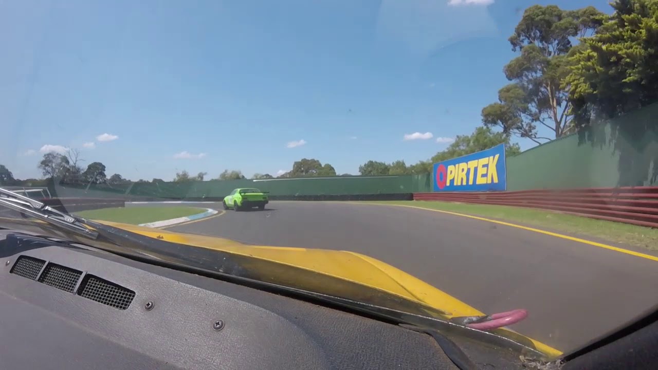 Chasing Ian Cowie driving an original Leyland Australia Factory Rally Race TR7V8 Sandown MSCA