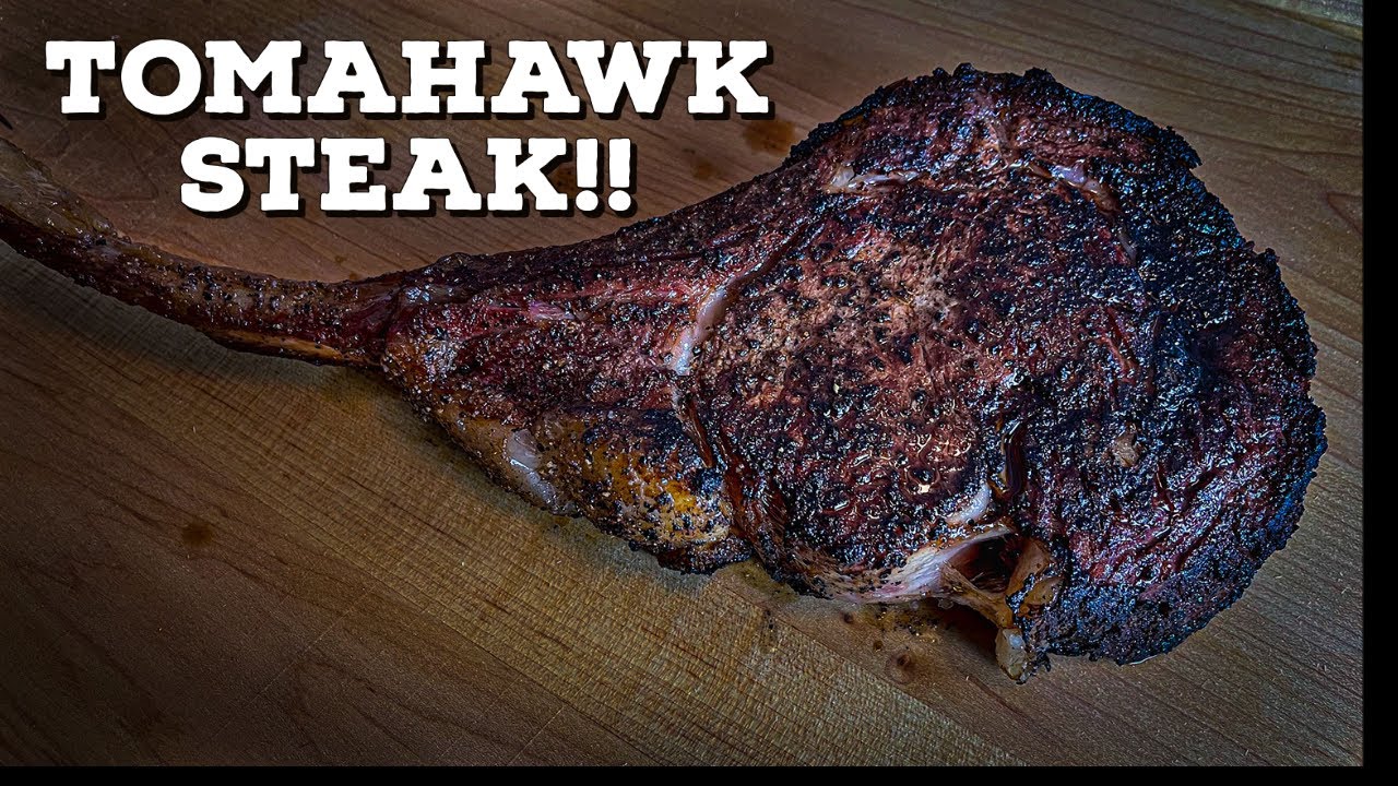 Tomahawk Ribeye Steak - Reverse Seared Tomahawk On A Pellet Grill