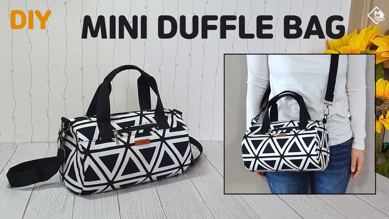 DIY MINI DUFFEL BAG / SMALL CROSSBODY BAG / 미니 크로스백 만들기/ 원통 가방 만들기/ 더플백SEWING TUTORIAL/ [텐더스마일]