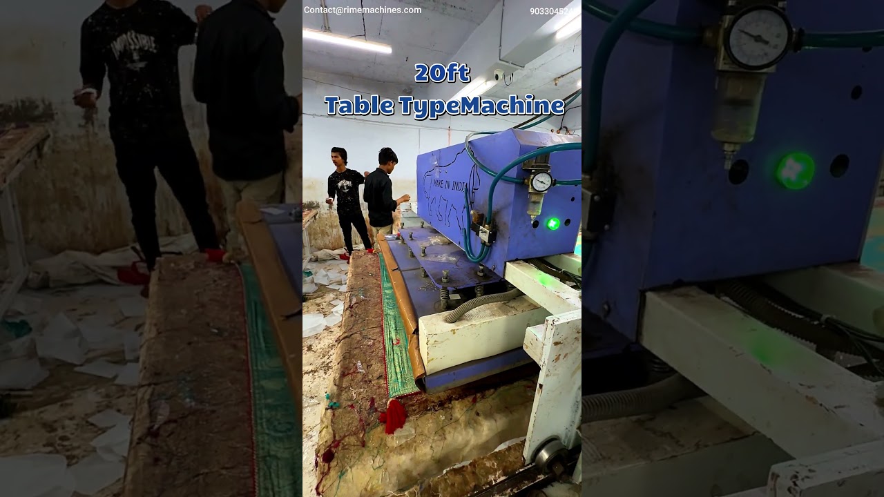 Hotfix Machine Demo &ndash; 20ft Table Type | Perfect for Garment Industry #rimemachines #machine #hotfix