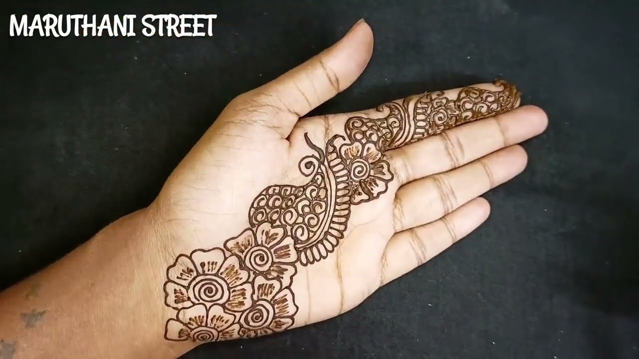 Simple One side Floral Mehndi Design | Arabic Mehndi Design | New Simple Mehndi Design
