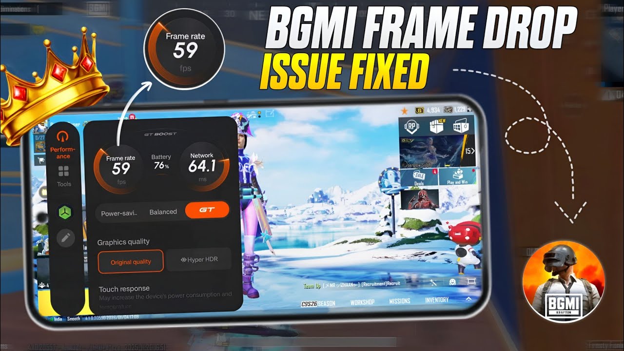 BGMI Frame Drop Issue in Low-End Devices 😱 | Fix FPS Drop & Lag 2026 |