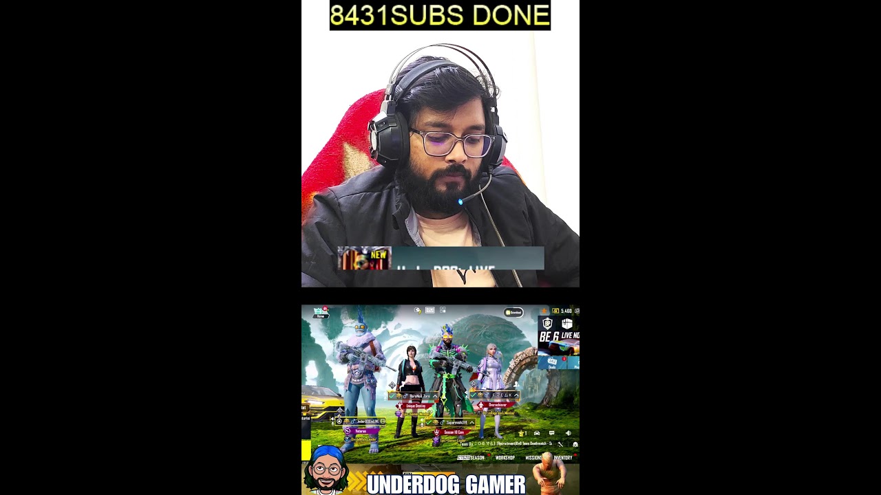 BGMI me Bakchodi | Road to 10K😎| UnderDOG Gamer