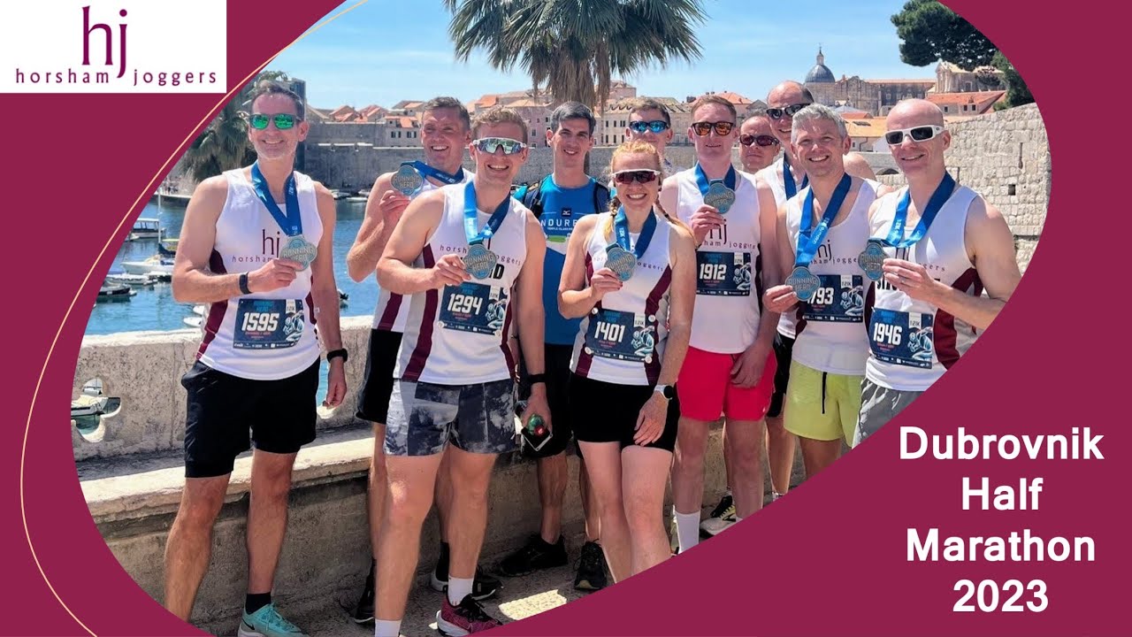 Horsham Joggers at 2023 Dubrovnik Half Marathon (21K)