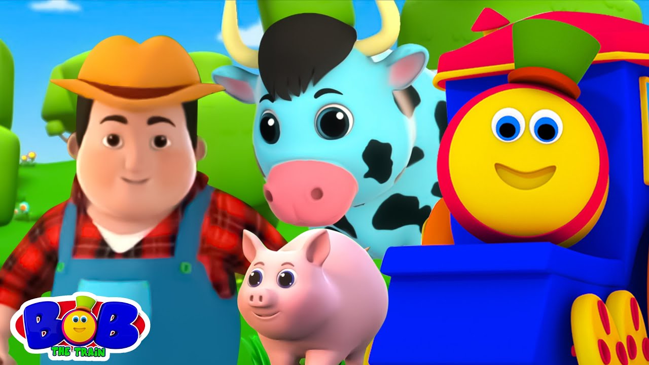 Bob der Zug Bauernhof Lied pädagogische Vorschulreime + Videos für Kleinkinder