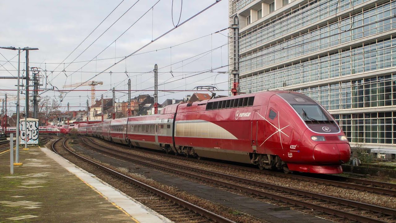 Trains à Bruxelles-Chapelle (Décembre 2023)