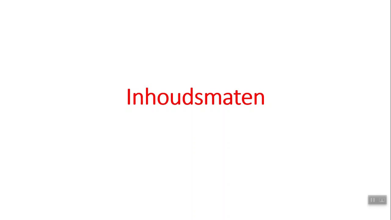 Inhoudsmaten omrekenen