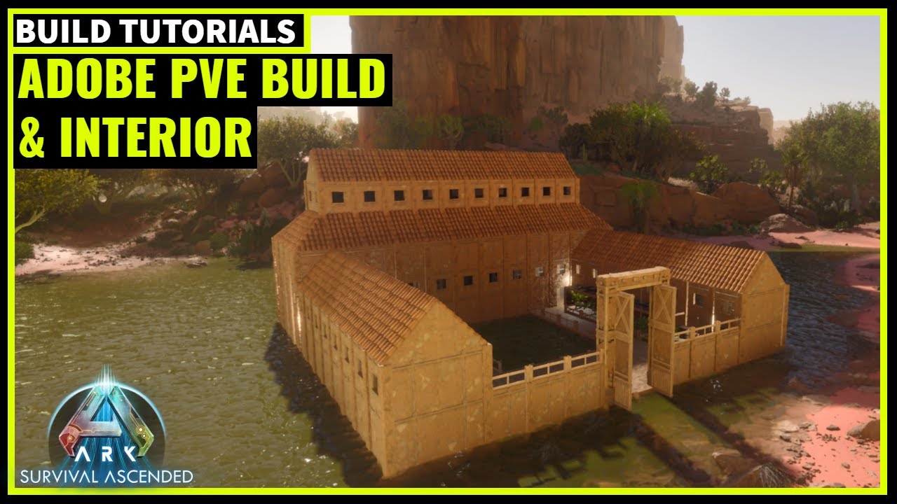 Adobe PVE Build & Interior | Ark Survival Ascended