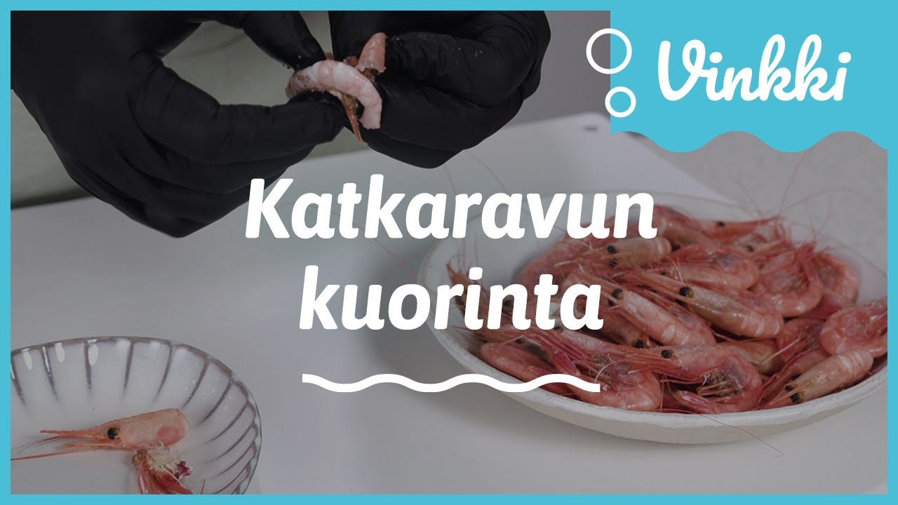 Katkaravun kuorinta | Kalan k&auml;sittely