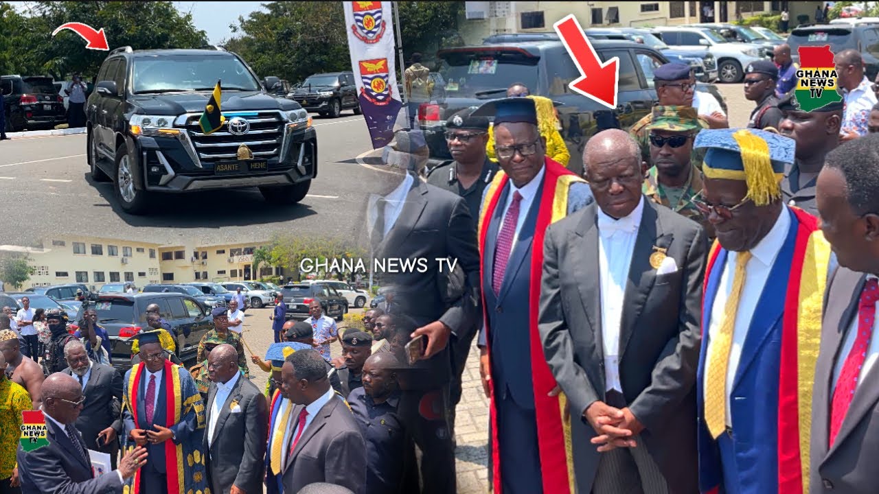 Watch the beautiful & Historic Arrival of Ashati King Otumfour for his Doctorate Honorary at UCC