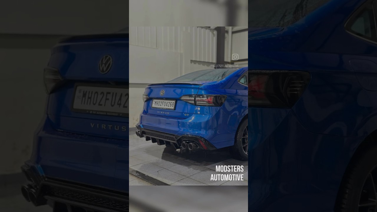 1/1 India&rsquo;s Best and only Custom Bolt on Rear Bumper for Virtus| Virtus GT Exhaust| TSI