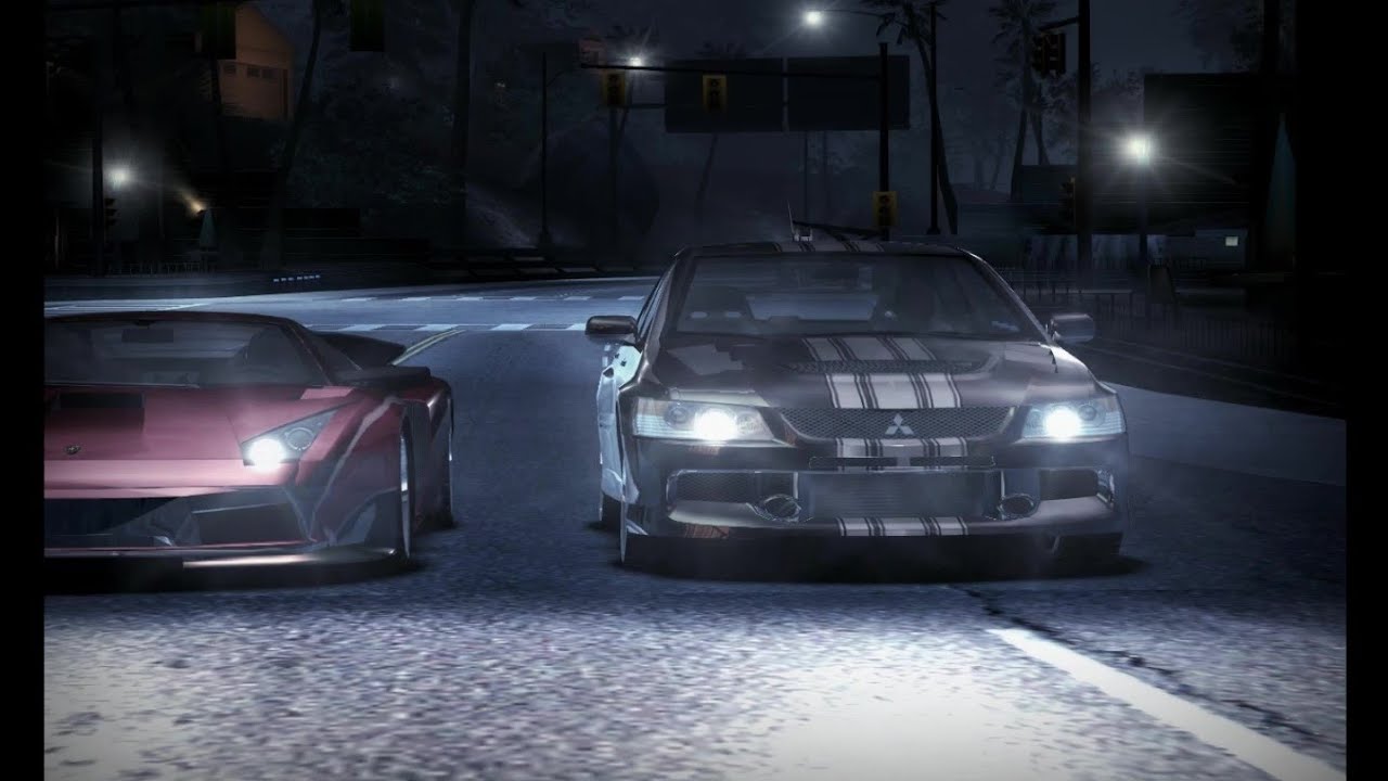 Need for Speed Carbon (2006) Darius Boss Races with the Mitsubishi Lancer Evo IX