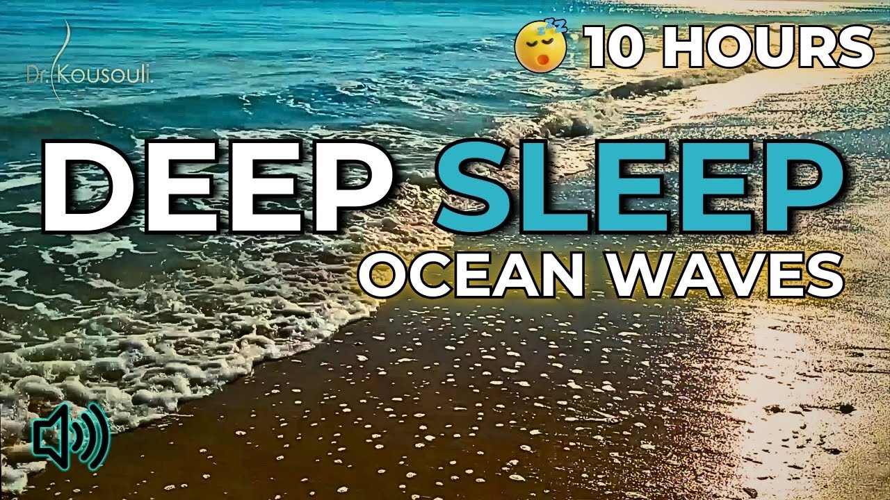 Deep Sleep: 10 Hours of Real Ocean Waves🌊Dark Screen Ambience for Most Relaxing Experience (No AI)