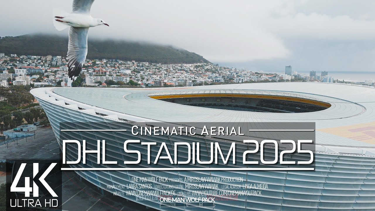 【4K】🇿🇦⚽ DHL Stadium from Above 🔥 Cape Town 🔥 SOUTH AFRICA 2025 🔥 Cinematic Wolf Aerial&trade; Drone Film
