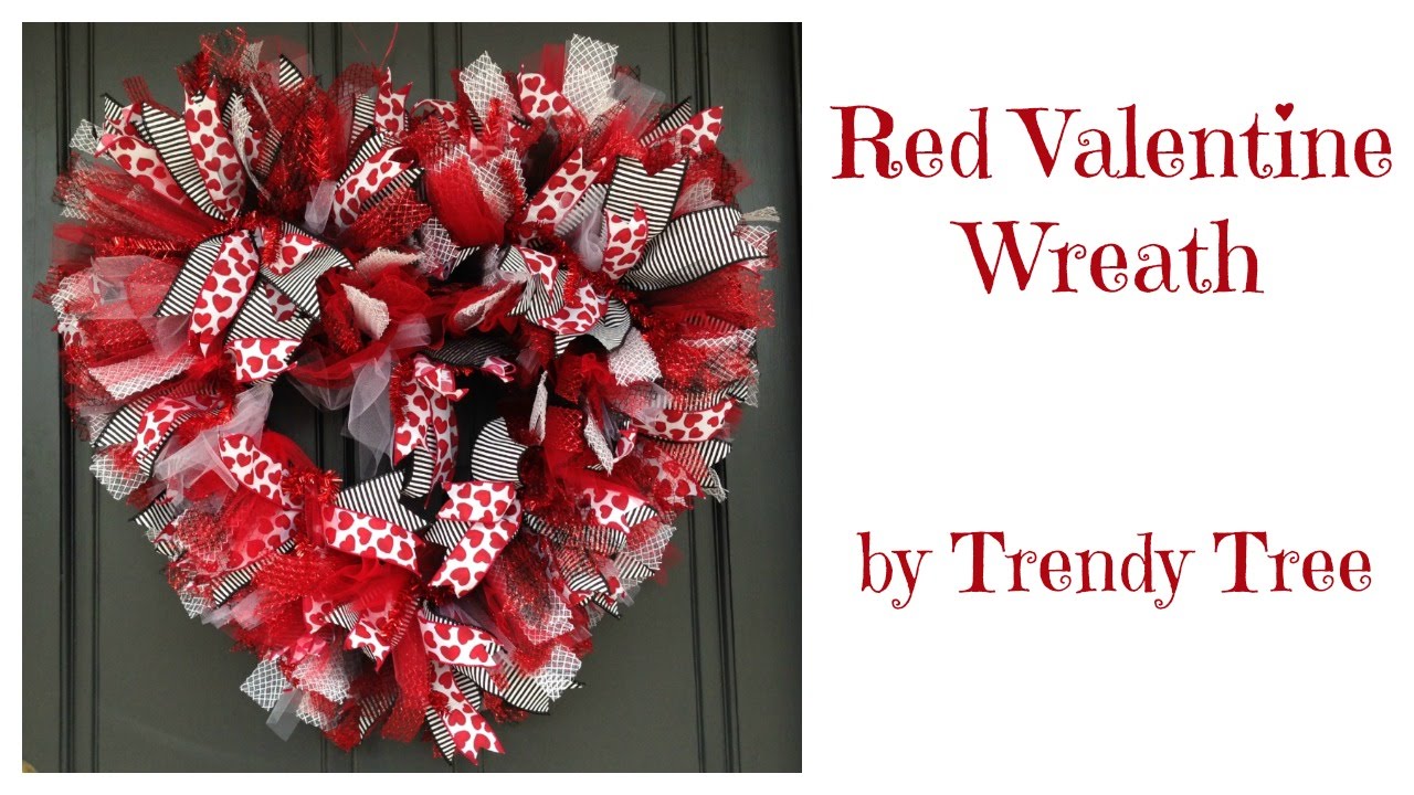 Basic Red Valentine Wreath 2016 by Trendy Tree