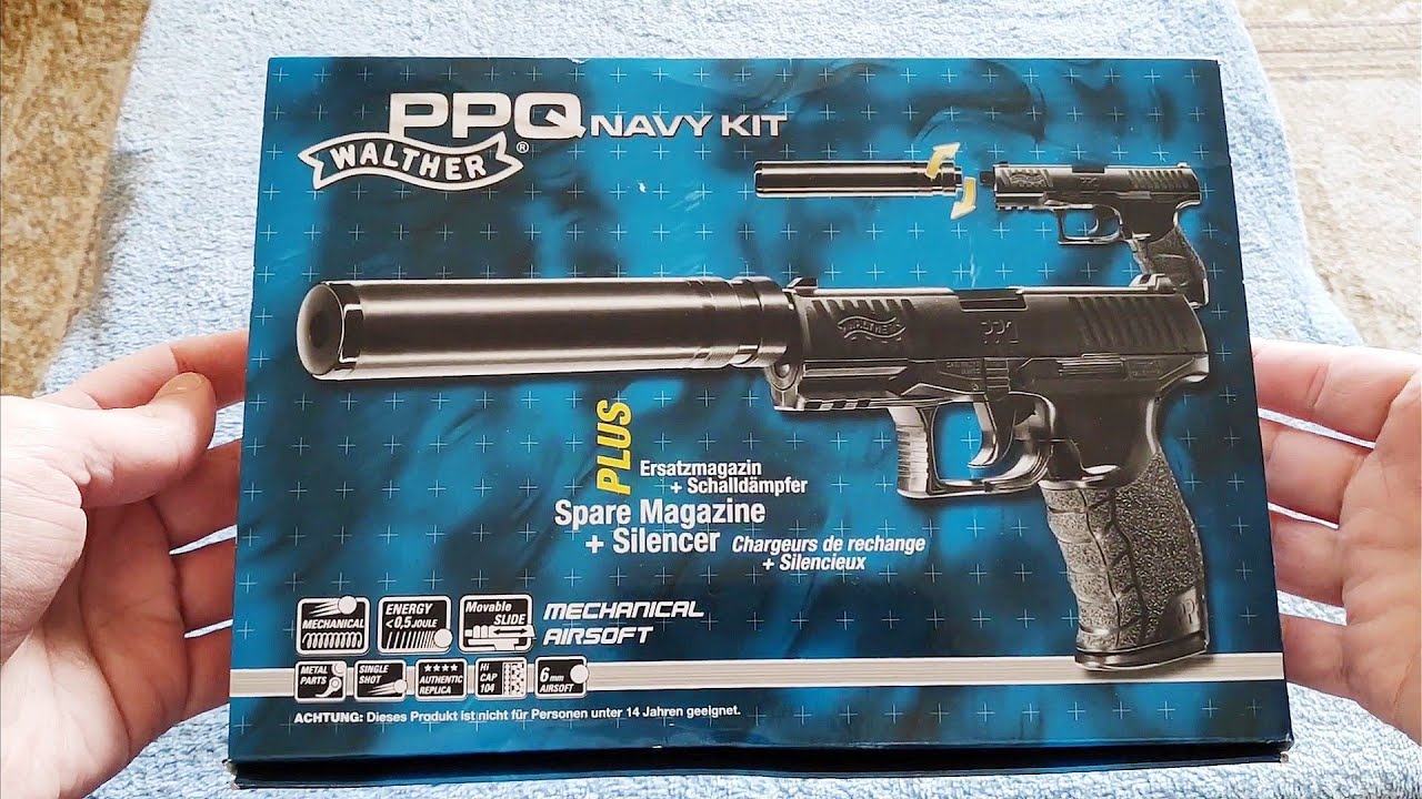 Walther PPQ Navy Kit Airsoft Spring Gun