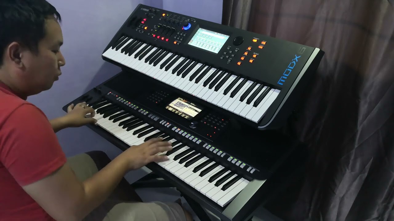 双电子琴演奏 十八姑娘一朵花 (Cover by~Bu)