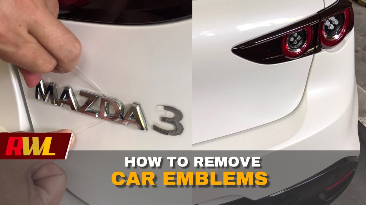 How to remove car emblems “debadged” without damaging the paint