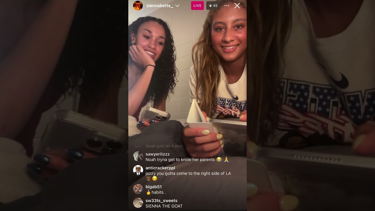 Sienna Betts’s live with Jazzy Davidson and others! (7/2/25)
