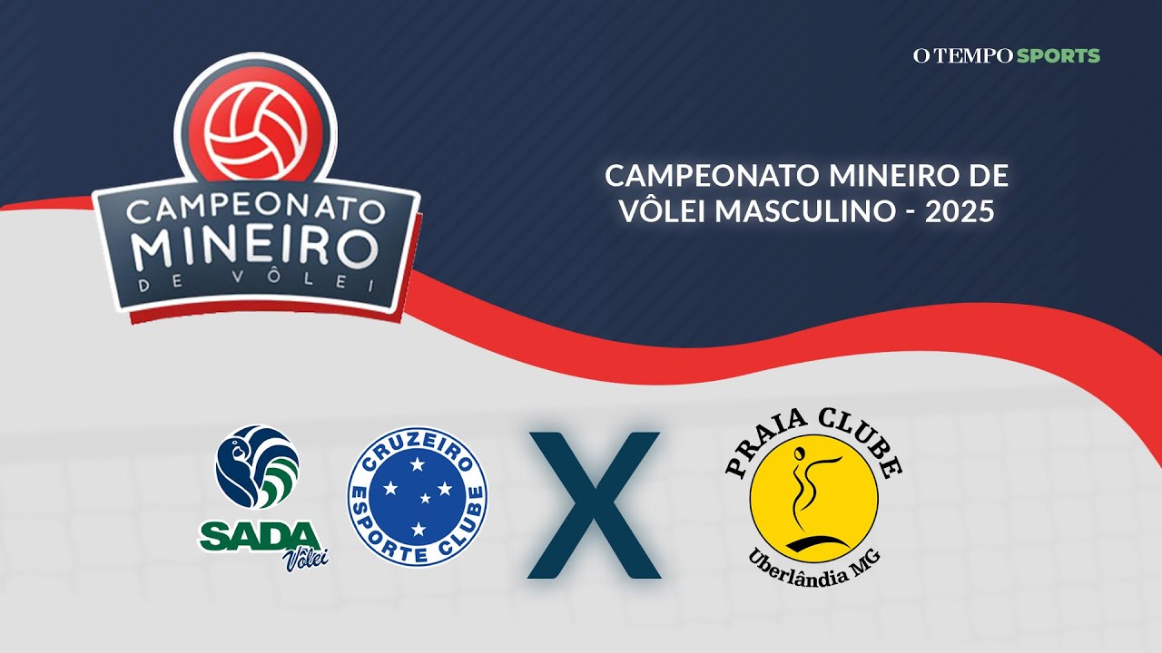 SADA CRUZEIRO X PRAIA CLUBE - AO VIVO E COM IMAGENS - SEMIFINAL CAMPEONATO MINEIRO DE V&Ocirc;LEI 2025