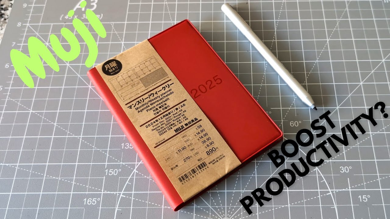 Ежемесячный планировщик MUJI 2025: комплексный обзор продуктивности 📒