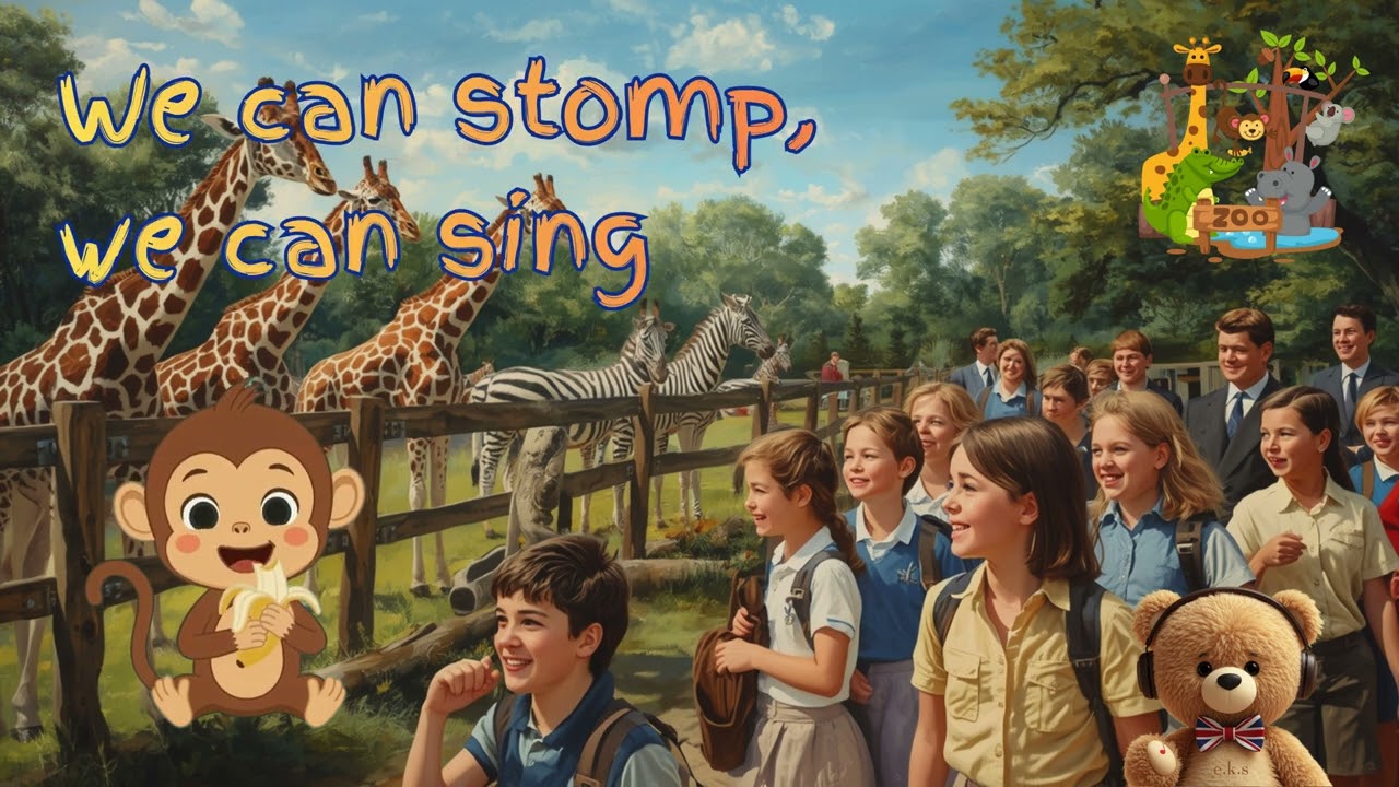 🦒🦁 Let's Go to the Zoo! 🐒🐘 Animal Adventure Song 🎶✨