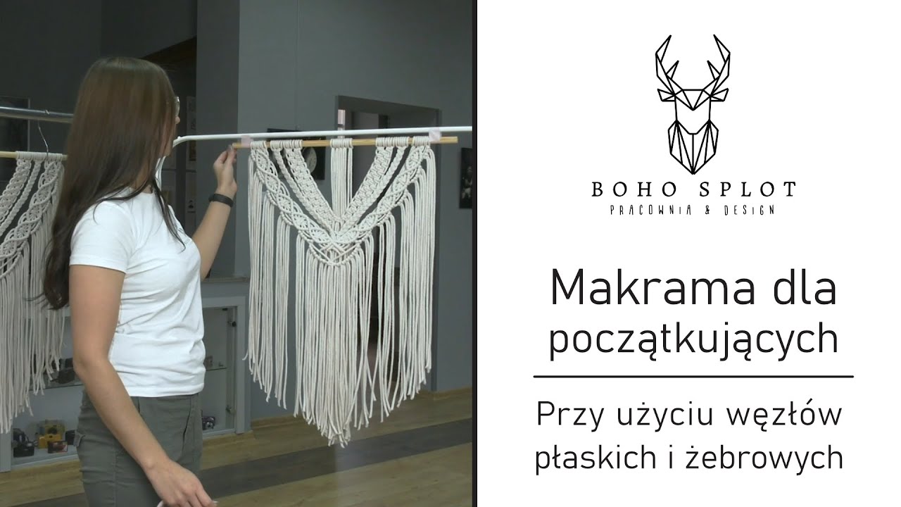 DIY Makrama dla początkujących CZĘŚĆ I. Podstawowa makrama. English subtitles.Easy macrame.  Part I