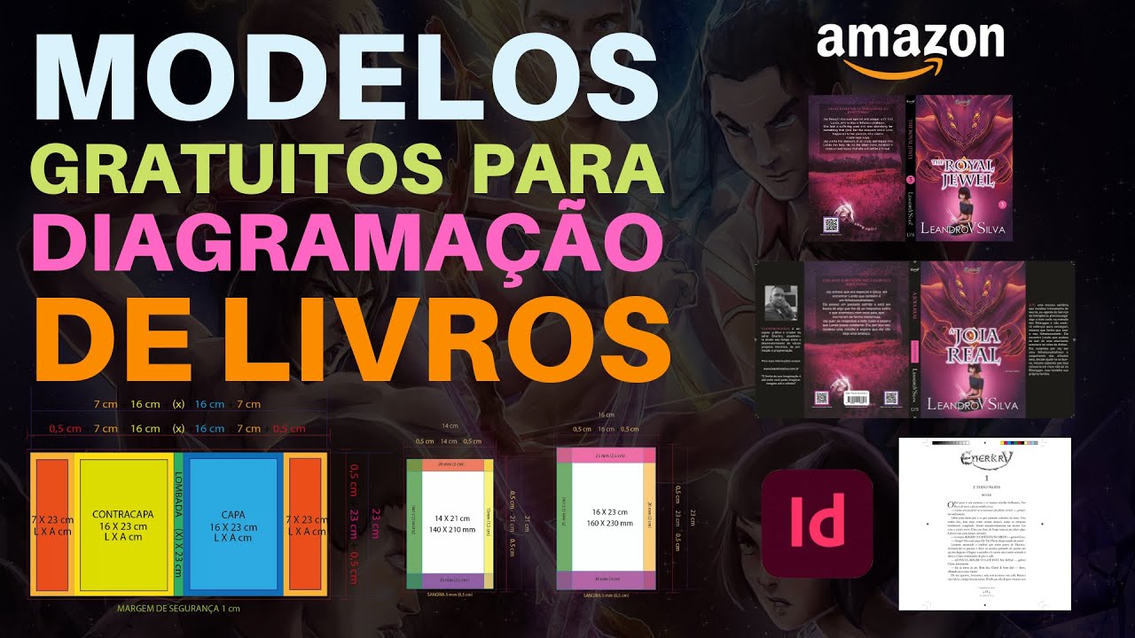 Modelos GRATUITOS para DIAGRAMAÇÃO de LIVROS no InDesign