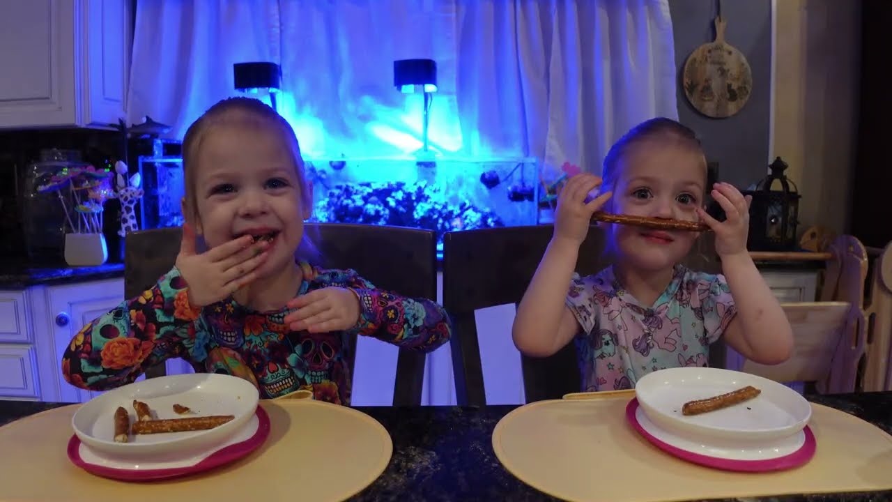 Twins try peanut chews