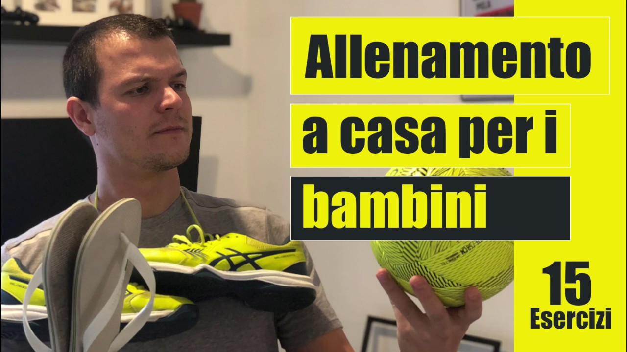 ALLENAMENTO A CASA PER I BAMBINI. CALCIO