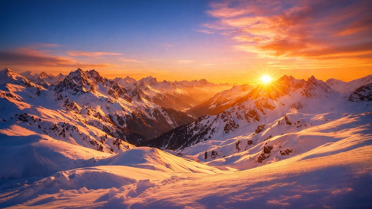 Les Arc 1800, cinematic video / French Alps