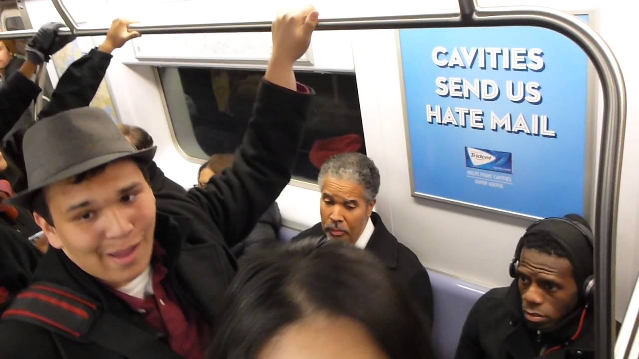 If You're Happy and You Know It (Say Amen) NYC subway Flash Mob